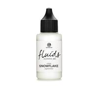30ml Fluids Alcohol Ink SNOWFLAKE, Encre à alcool pour Fluid Art et Resin Art, blanc, white, blanco