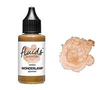 30ml Fluids Alcohol Ink Wonderlamp, Encre à alcool pour Fluid Art et Resin Art, or métallique
