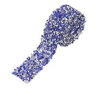 30mm Diamant Ruban Wrap Roll, Sparkle Cristal Strass Ruban Décoration Peut être Utilisé pour Robes De Bal Ceinture Applique Pince À Cheveux Collier De Noce Décoration 1 Yard(Marine)