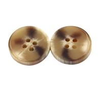 30mm gros boutons en résine imitation corne pour coudre des accessoires d'artisanat décoratifs noirs faits à la main