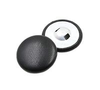 30Pcs 11-32mm Sac en Cuir Boutons Bricolage Couture Vêtements Accessoires De Haut Grade Manteau Coupe-Vent Canapé Capitonné Souple Noir 18mm