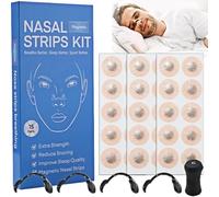 30pcs 15 Pairs Magnetic Nasal Strips Anti Snoring Spreader Nasal Strips Patch Anti Inflow Nasal Magnet Anti Snoring Nasal Dilator Snoring Reduction Improves Sleep Quality (15,Round)