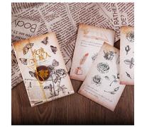 30pcs/1lot Carte Postale Rose Voyageur Adhésif Décoratif Scrapbooking Bricolage Papier Japonais Autocollants