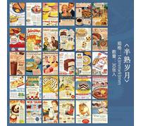 30pcs/1lot Carte Postale Rose Voyageur Adhésif Décoratif Scrapbooking Bricolage Papier Japonais Autocollants