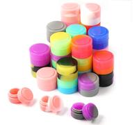 30Pcs 2ML pot creme vide de Silicone, pot cosmetique vide, Mini récipients en silicone, contenant voyage, Stockage Polyvalent contenant voyage en Silicone pour Le Stockage des Cosmétiques, Aliments