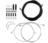 30pcs Acier Inoxydable Kit Câbles de Frein Vélo, Universel Boîtier de Câble de Frein de Vélo Câble de Dérailleur Levier Vitesse Vélo avec Joints Toriques Embouts pour Réparer Vélos Montagne