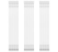 30pcs Chef Fil Pêche, Fil de Bas de Ligne de 23,5cm en Acier Inoxydable avec Boucle Pivotante Ligne de Bas de Ligne de Pêche Leurre ou Hameçon de Connexion, pour Eau Salée et Eau Douce (Noir)