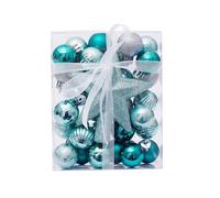 30Pcs Christmas Balls Topper Star Set Hanging Christmas Tree Decorations Pendant for Home Decor 2026 Xmas Ornament Accessories(Green)