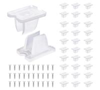 30pcs Clips de Lumière LED, Clips de Lumière de Bande LED Support de Lumière de Bande LED Clips de Montage Clips de Montage Néon Pinces de Fixation Support avec Vis pour Lumières LED 5-6mm