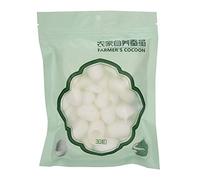 30pcs Cocons de vers à Soie, ANGGREK Nettoyage du Visage Cocons de Soies élimination des Points Noirs Boules de vers à Soie Exfoliantes