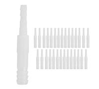 30pcs Connecteur de soupape d'air d'aquarium 3 voies Connecteurs de tube en plastique LSHAP pour accessoire (Connexion directe de 4/8 mm)