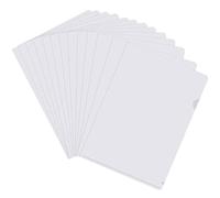 30pcs Dossiers en Plastique Transparent A4, pochette Porte Document A4, Chemise Pochette Plastique Couleur, pochette Document a4 Pour Ranger et Classer Papiers,Bureau L'école (Transparent