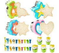 30PCS Emporte Piece Sandwich, Emporte-pièces Fruits et Légumes, Découpeurs de Sandwiches en Acier Inoxydable, Coupe-pain à Biscuits, Coupe-sandwich pour Enfants