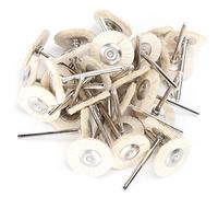 30pcs ensemble de brosses métalliques, roues de polissage de brosse en fil d'acier en laiton kit complet pour outils rotatifs Dremel(Crinière de mouton)