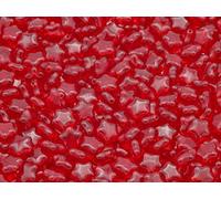 30pcs Flat Star Beads 8 mm, Ruby Red (90080), Bohemian Crystal Glass, Czech Republic 11130380