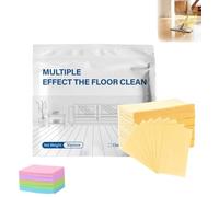 30pcs Floor Cleaning Sheets Multi-surface Cleaner,2026 Multi-surface Floor Cleaning Sheets,Floor Cleanings Solution Sheets,Multiple Effect the Floors Clean,Comprimés De Nettoyage Pour Sols (Jaune)