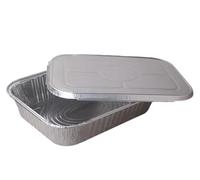 30PCS jetables boîtes à Lunch en feuille d’étain pour emporter emballage de restauration rapide approprié à la cuisson stockage et congélation papier d’aluminium polyvalent pratique pratique