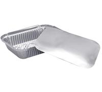 30PCS jetables boîtes à Lunch en feuille d’étain pour emporter emballage de restauration rapide approprié à la cuisson stockage et congélation papier d’aluminium polyvalent pratique pratique