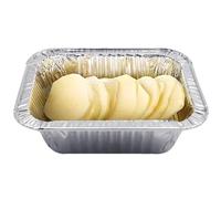 30PCS jetables boîtes à Lunch en feuille d’étain pour emporter emballage de restauration rapide approprié à la cuisson stockage et congélation papier d’aluminium polyvalent pratique pratique