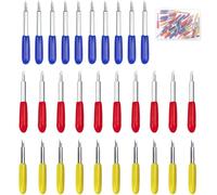 30PCS Lames à Découper de Remplacement Compatible avec Cricut Explore Air, Cricut Explore Air 2, Cricut Explore Air 3, Cricut Maker, Cricut Maker 3, Lames de Coupe 30/45/60° Degrés