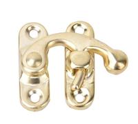 30Pcs Loquets Crochet de Porte, Crochets Cabine à Outils en Bois de Fer de Style Antique, Boucle de Verrouillage de Boîte, 3,2 x 2,8 cm Cadenas Loquet Crochet pour Boîte à Bijoux, Boîte à Outils (#4)