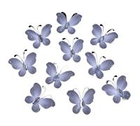 30pcs/lot 4cm Gauze Butterfly Appliqued 3D Fabric Mesh Simulation Dreamy Patch For DIY Sewing Craft Decoration(Color 3)