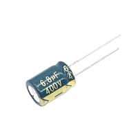 30pcs/lot 6.8UF high frequency low impedance 400V 6.8UF aluminum electrolytic capacitor size 8x12MM S32 20% NWPNLXEA