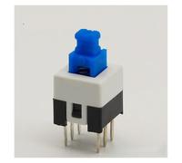 30pcs/lot Square 7x7x12mm 6 Pin DPDT Push Button Self-locking Switch G64 Multimeter Switch NWPNLXEA