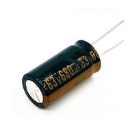 30pcs/lot T31 high frequency low impedance 63v 680UF aluminum electrolytic capacitor size 13 * 25 680UF 63v 20% Capacitance Meters