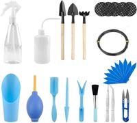 30Pcs Mini Garden Tools Succulent Garden Kit Cactus Kit Mini Indoor Gardening Tools for Succulent Plants Hand Transplant Miniature Gardening Tools