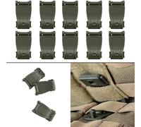 30pcs Outdoor Tactical Gear (Army Green), Tactical Backpack Multi - Function Hanging Buckle, Boucle Spéciale Pour L'extérieur, Mini Metal Backpack Buckle Set Pour L'alpinisme, La Pêche Et D'autres Act
