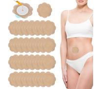 30pcs Patchs à l’Huile de Ricin pour Nombril, Compresses Autocollantes Absorbantes en Tissu Spunlace