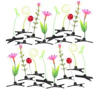 30pcs Pinces à Cheveux Plante de Simulation Fête Halloween | Plastique Métal, Léger et Robuste, Style Adorable, pour Filles et Ados, Anniversaire, Graduation