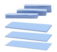 30pcs Silicone Thermal Conductive Thermal Pads 6.0W/mk, Each Thickness 0.5/1/1.5mm Thick Silicone Thermal Conductors,for SSD CPU GPU LED IC.[E785]