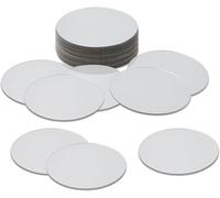 30pcs Small Plastic Mirror Mirror Round Acrylic Mini Mirror Tile Mini Mirror Sticker Tray Mirror Craft Decoration Diy Project Supplies (10 X 10 Cm)