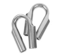 30Pcs Stainless Steel Wire Rope Thimbles Pour Câbles