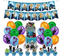 30PCS Transylvania Birthday Decorations,Hotel Fête d'anniversaire Ballons Transylvania Bannières Party Fournitures Ballons Décorations pour Enfants Anniversaire Décoration de Fete