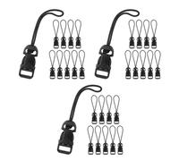 30Pièces Boucles De Détachement Rapide Caméra Nylon Noir