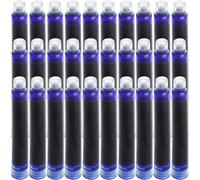 30pièces Cartouches D'encre Pour Stylo-Plume De Taille Standard Internationale, Rechargeables Et Génériques, Avec Un Diamètre De 3,4 Mm, Encre Bleue