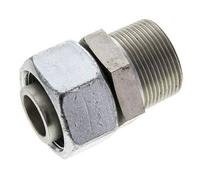30S & 1-1/4'' NPT Acier zingue pivotant droit avec filetage mâle 400 bar Reglable ISO 8434-1