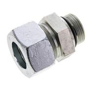 30S & UN 1-5/16''-12 Raccord droit de coupe en acier zingue à filetage mâle 400 bar ISO 8434-1