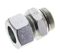 30S & UN 1-5/8''-12 Raccord droit de coupe en acier zingue à filetage mâle 400 bar ISO 8434-1