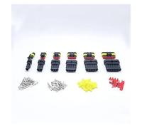 30set Kits 1/2/3/4/5/6 Pin Way HID Electrical Wire Connector AMP