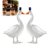 30th Anniversary 3d Sculpted Vodka Bottle,350ml Funny Goose Glass Whiskey Decanter,Frosted Texture Decorative Bar Liquor Decanter,for Home,Partys, Men Gift