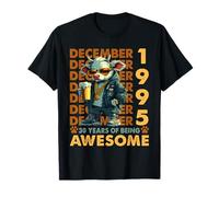 30th Birthday Cow Legends December 1995 30 Years Old Mens T-Shirt