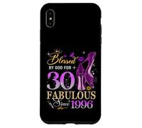 30th Birthday Queen Blessed by God 30 Fabulous Since 1996 Coque pour iPhone XS Max