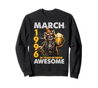 30th Birthday Raccoon Beer March 1996 Vintage 30 Years Old Sweatshirt