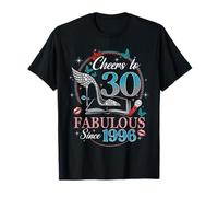30th Birthday Women Cheers to 30 Years Fabulous Since 1996 T-Shirt