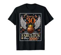30th Birthday Women Cheers to 30 Years Fabulous Since 1996 T-Shirt