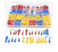 30value 277pcs 22-10 AWG Insulated Butt Piggyback Spade Fork Ring Solderless Crimp Terminals Connectors Assortment Kit